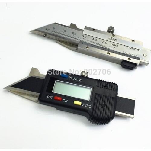 45degrees Digital Chamfer Gauge Stainless steel Chamfering calipers Digital Chamfer Caliper Electronic Chamfer Gauge