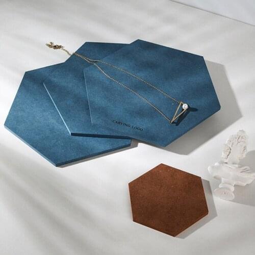 Colorful wood tray for Necklace Earring Bracelet Ring Display Jewelry Stamps Block Pad Holder Stand Cosmetics Doll Organizer