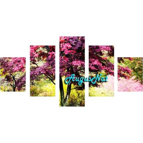 Trees diamond painting full square diamond sticker diy scenery wall art decor plant needlework craft multi pictures combination