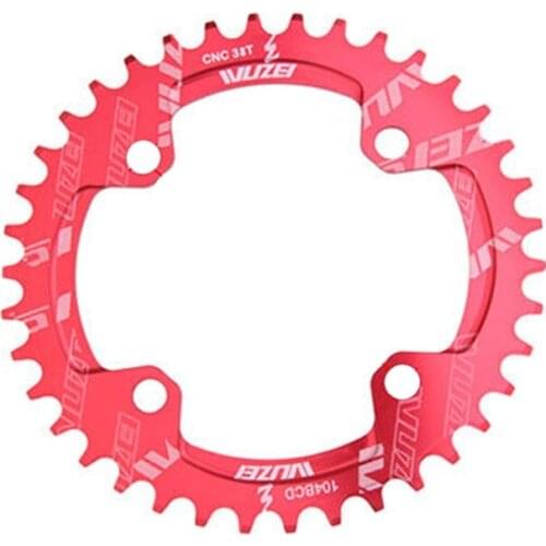 E56D Positive Negative Tooth Disc 32/34/36T/38T/40T/42T 104BCD Round Oval Single Plate MTB Mountain Bike Disc Oval Plate