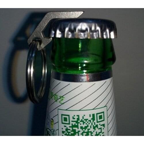 EDC camping equipment titanium alloy TC4 Mini bottle opener keychain screwdriver Pocket Lightweight Multi-tool for hiking FW065