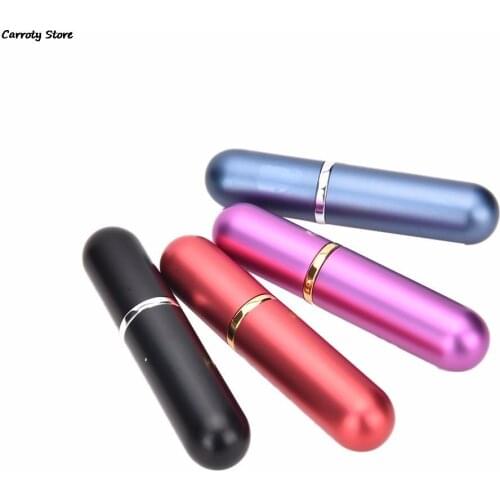 Pocket Bottles Refillable Portable Mini Perfume Bottlle Traveler Aluminum Spray Atomizer Empty Parfum Bottles For Girls 5ml