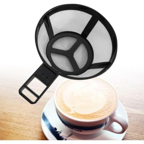 Reusable Coffee Pot Filter Holder Dripper Mesh Basket with Handle Kitchen Gadgets Tools