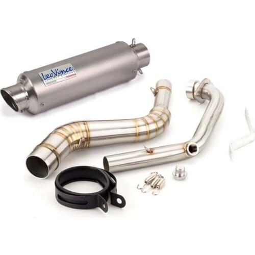 Motorcycle Modified Exhaust Pipe Muffler LC135 Stainless Steel Front Connecting Pipe Set Sniper 135mx Exciter 135