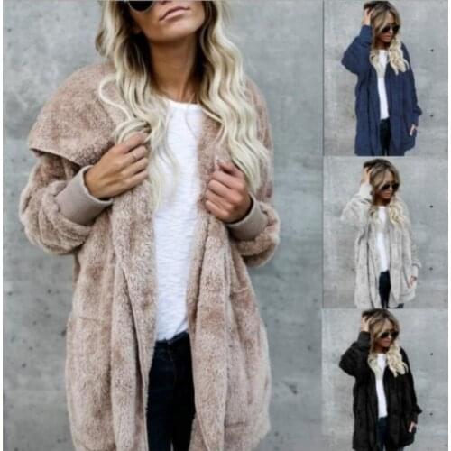 Fashion Maternity Coat Pregnant Clothes 2021 New Autumn And Winter Jackets Furry Warm Coat Mid-Length Double-Sided Anti-fur Coat