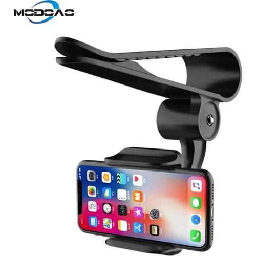 New Sun Visor Car Cell Phone Holder 360 Rotating Car Mount Support Clip Bracket for iPhone Xs/Xs Max/Xr/X/8/7/6 for Samsung Note