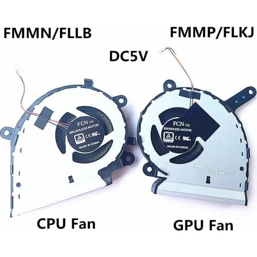 New ORG Laptop CPU/GPU Cooling Fan For ASUS ROG Strix G531 G531G G531GT FCN DFS5K12304363L-FLLB DFS5K12115491M-FLKJ-FMMP