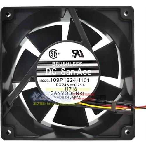 Original 109P1224H101 12038 24V 0.25A 12cm double ball inverter chassis cooling fan