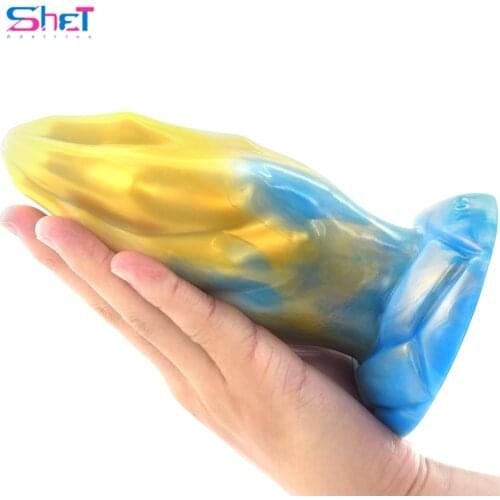 SHET new anal plug anus masturbator Sex toy for women men gay Ancient Mythical Beast -JeaoDuan design large rib dildo sucker