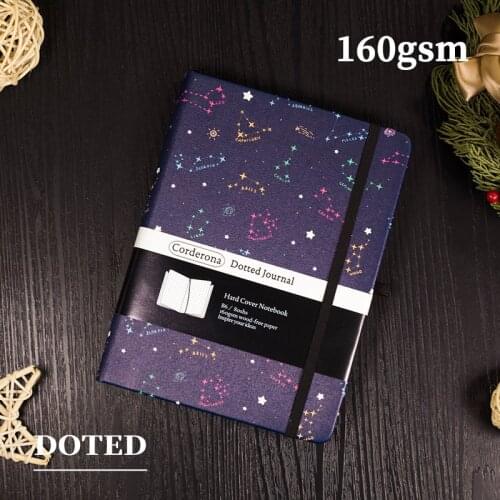 B6 160gsm Bullet Dotted Journal Corderona Zodiac Hard Cover Sketchbooks Thick Planner Diary Travel Notebook