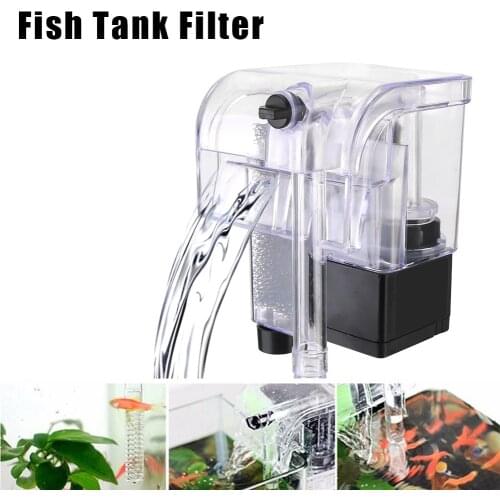 External Hang Up Filter Mini Aquarium Filter Water Pumps Oxygen Submersible Water Purifier for Aquarium Fish Tank Filter