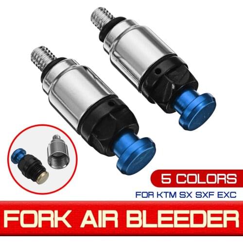 1 pair M4x0.7mm Motorcycle Screw Fork Bleeder Relief Valve Fork Relief Valve Fit for KTM SX SXF EXC Supermoto Motard Racing