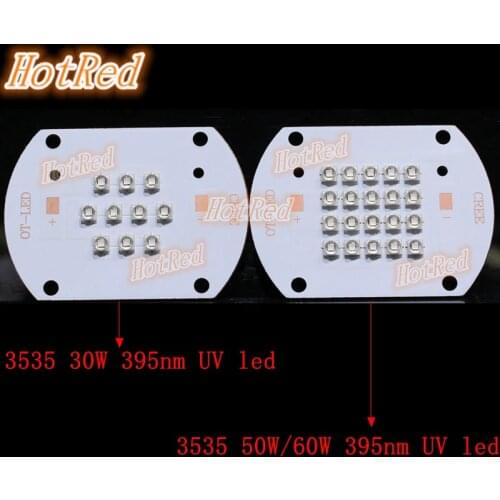 1PCS 5PCS 3535 30W 50W High Power UV 365nm 385nm 395nm 45MIL High Power Purple LED Diode light Lamp for uv glue curing light ink