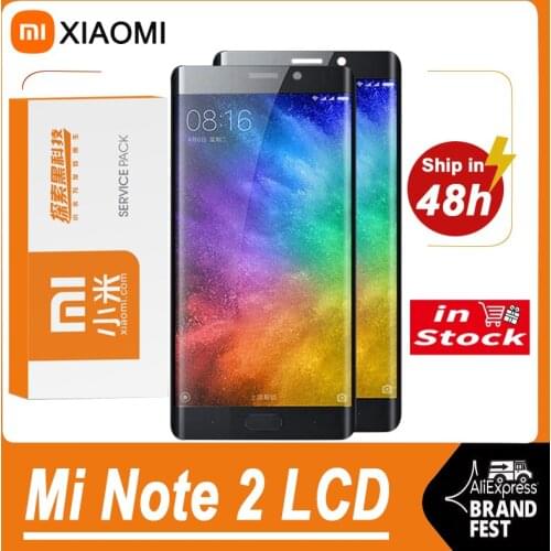 100% Original 5.7'' AMOLED Display For Xiaomi Mi Note 2 LCD Display Touch Screen Digitizer Assembly For Mi Note2 2015213 Model