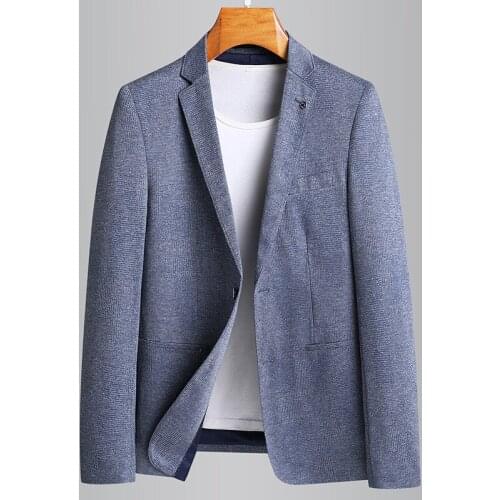 2021 classic Fashion Spring Autumn Men Casual Youth Stretch Single Breasted Suit Blazers Men Suits Plus Size M L XL 2XL 3XL 4XL