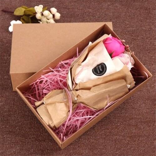 30pcs/lot White/Black/Brown Large Kraft paper gift packaging box,kraft cardboard handmade Socks underwear box 28x18x8cm