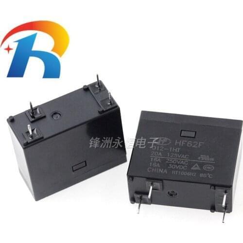 5PCS NEW Relay JQX-62F-012-1H HF62F-012-1HT water heater uses 16A 250VAC DC12V