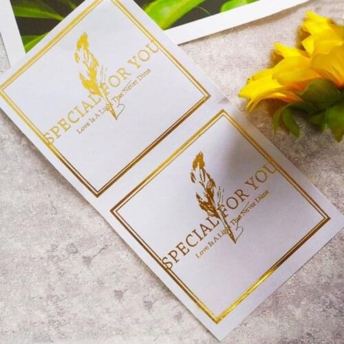 60Pcs/lot Vintage Square White SPECIAL FOR YOU Kraft Label Sticker DIY For Gift Cake Baking Sealing Scrapbooking Sticker