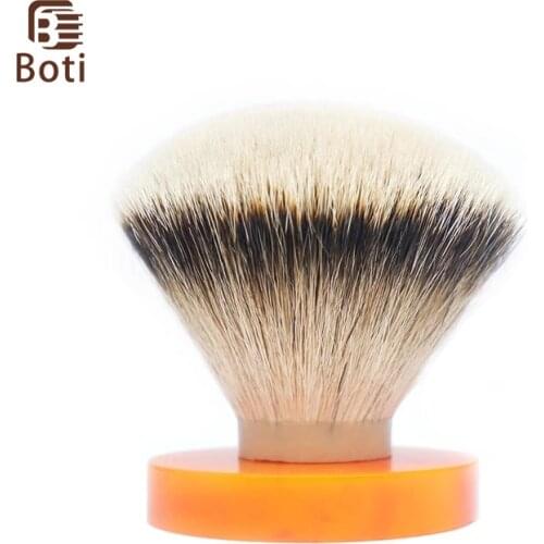 Boti Brush-SHD Silk HMW Silvertip Badger hair knot Super Higher density Silk HMW Silvertip Fan Shape shaving brush knot