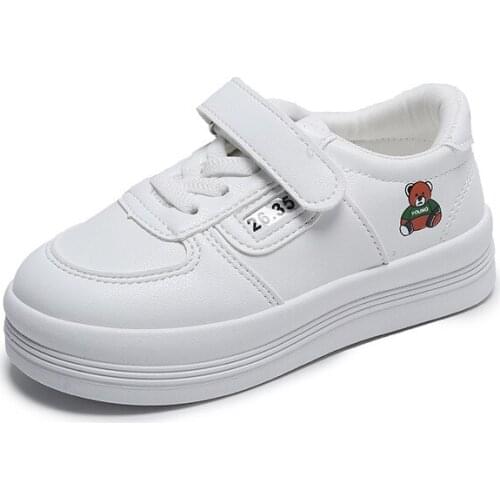 Childrens Sports Shoes 2021 New Summer Breathable Kids White Shoes Boys Shoes School Shoes Fashion Hot In Girls All-match 26-31