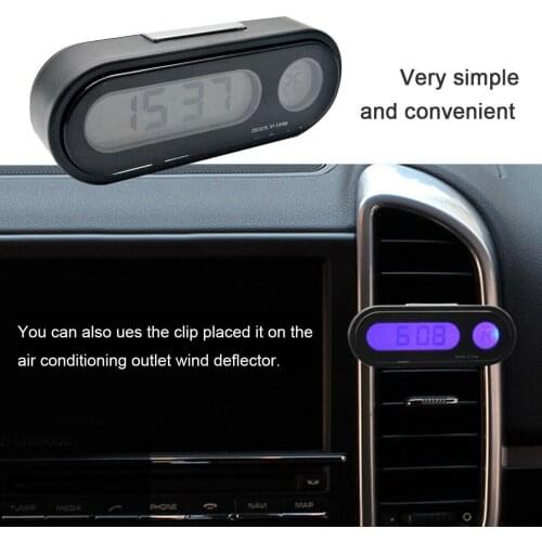 Electronic Electronic Clock LCD Digital LED Thermometer Time Clock With Backlight CR2032 Battery