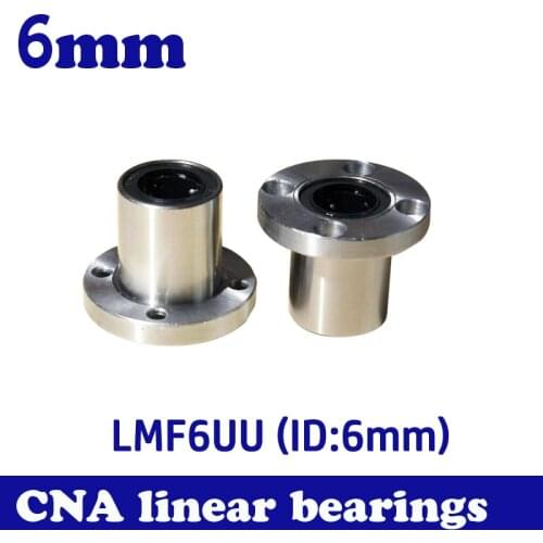 Hot sale 1pc LMF6UU 6mm flange linear ball bearing for 6mm linear shaft CNC