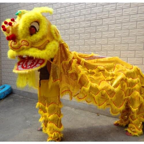 Lion Dance Costume For Overseas Chinese festivals celebration Lion Dance Performance Spring Festival adult lions dancing Outfit