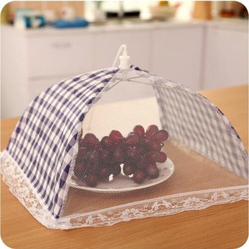 Creative Large Lace Food Cover C019 Dustproof Folding Food Dish Cover Anti-Fly Table Top Table Top