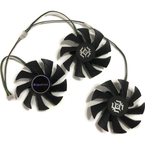 3pcs/set RTX 2070/2080Ti VGA GPU Cooler Alternative Graphics Card Fan For ZOTAC RTX2080Ti RTX2080 RTX2070 Video Card Cooling
