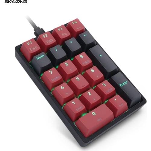 SK21 Mechanical Numeric Keypad RGB Backlit Fully Programmable Type C Interface Hot Swappable for Gateron Optical Switch