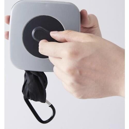 Reusable Portable Shopping Bag Foldable Plastic Nylon Environmental Protection Bags With Storage Box Creative Gifts