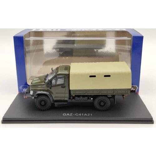 HAW ABTONPOM 1:43 GAZ C42A21 ГАЗ H234 Russia Truck Green Diecast Models Car