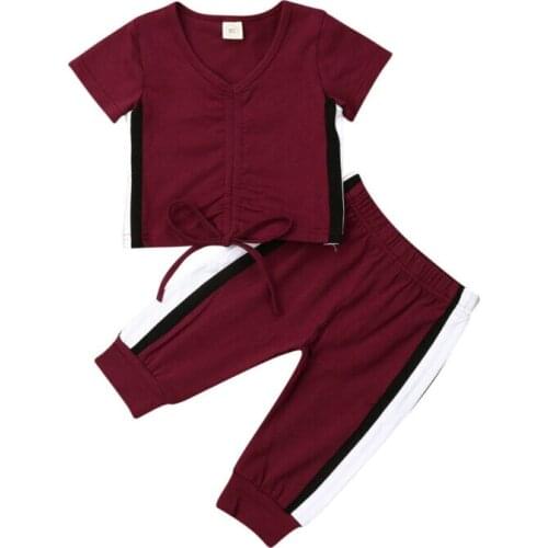 Girl Clothes 2019 Toddler Autumn Newborn Baby Girls Sportwear Clothes Crop Tops Pants Leggings Outfit