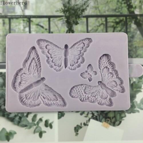 Soap Making Supplies Butterflies Mold Fondant Cake Silicone Mold Cookie Stencil Chocolate Mold Cake Decorating Pastry Tools