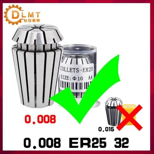 1pcs ER25 ER32 0.008mm Spring collet ER25 1-16mm ER32 1-20mm Spindle chuck Special for milling machine CNC machining center
