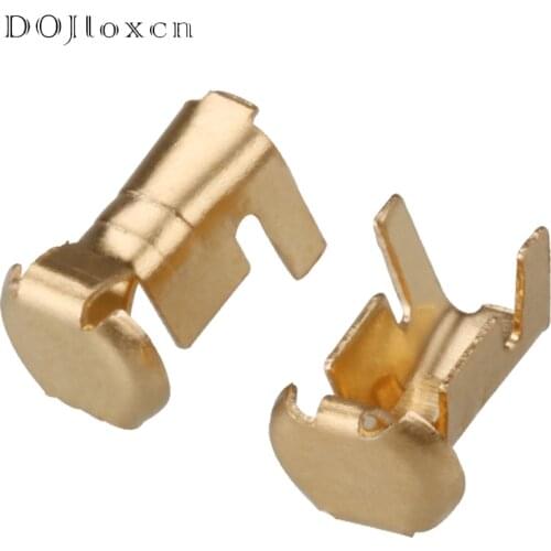 20 Pcs Auto Brass Tyco Wire Harness Connector Crimp Terminal Fuse Holder Button Contact DJ9007A G45