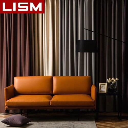 LISM Blackout Curtains For Living Room Window Curtains Kitchen Modern Thick Curtains Window treatment Home Decoration