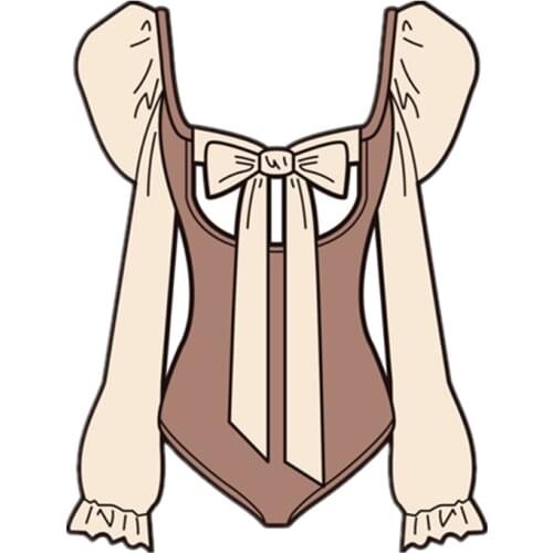 Women Beach Swimsuit Bath Suit One Piece 2020 Plus Sizes Long Sleeve Hair With Skirt Solid Polyester Sierra Surfer Sexy Size