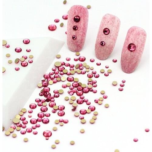 1440Pcs Mixed Size Non Hotfix Flatback Clothes Decoration Nails Crystal Rhinestone Dress Bright Accessory Stone Phone Stickers