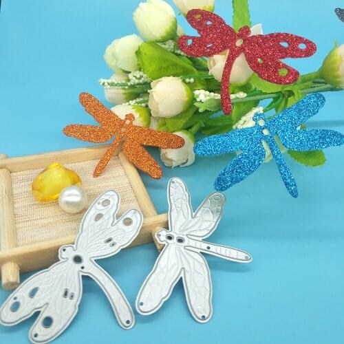2 patterned dragonfly metal cutting die, scrapbook, photo album decoration DIY handmade art