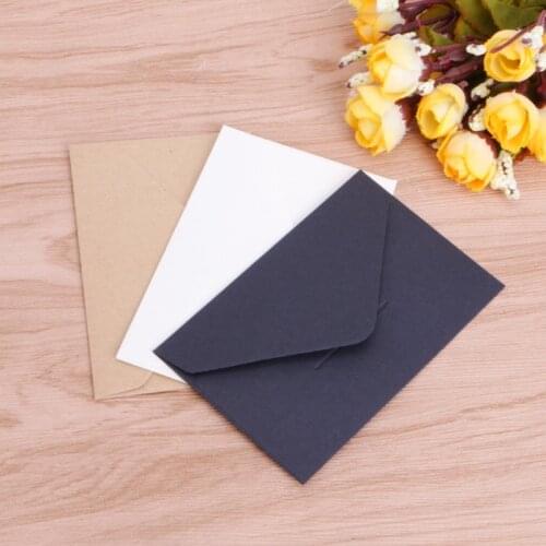 50pcs/lot Craft Paper Envelope Vintage European Style Envelope For Card Scrapbooking Storage