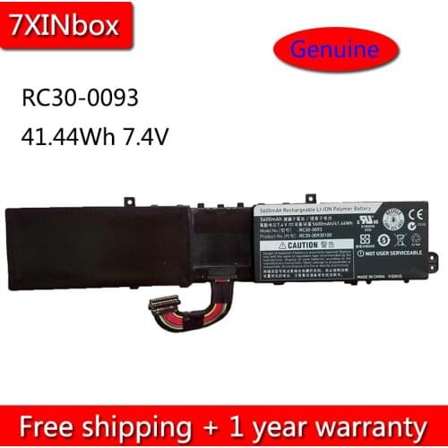 7XINbox 41.44Wh 7.4V Genuine RC30-0093 Laptop Battery For Razer Edge Pro RC30-00930100 Series 5600mAh Batteria