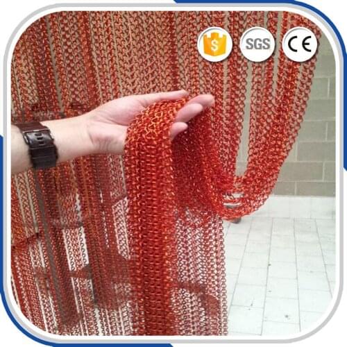 Assorted Aluminum Double Hooks Chain Fly Screen / Aluminum Chain Curtain