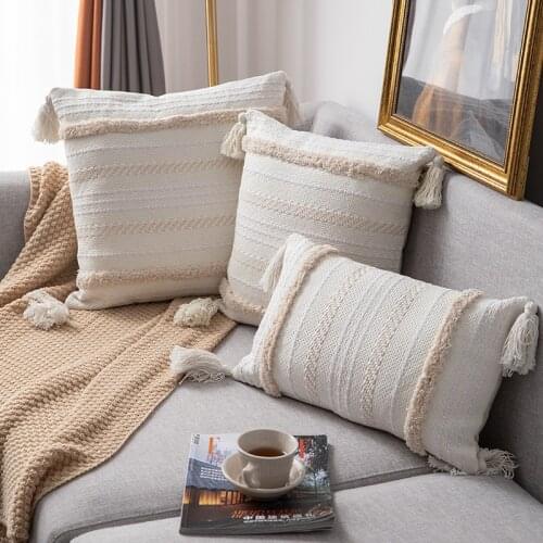 Cushion Cover Moroccan Home Decor Pillowcase Handmade Woven Pillow Cover Sofa Bedroom Living Room Decoration 30x50cm Cushion