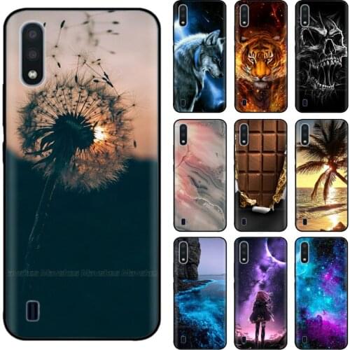 Case For Samsung Galaxy M01 Back Cover M015 Soft Silicone TPU Phone Case For Samsung Galaxy M01 M 01 Cute Coque Fundas Bumper