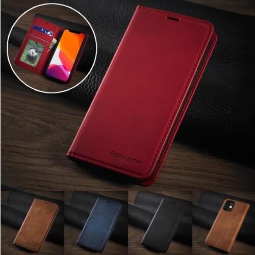 Magnetic Flip Soft Leather Case For iPhone 12 Mini X XS XR SE 2020 7 8 6 6S Plus 5 5S 12 11 Pro Max Shockproof Card Bag Cover