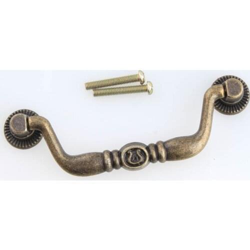 Cheaper good rustico vintage grop shaky drawer shoe cabinet pulls knobs antique bronze furniture door handles