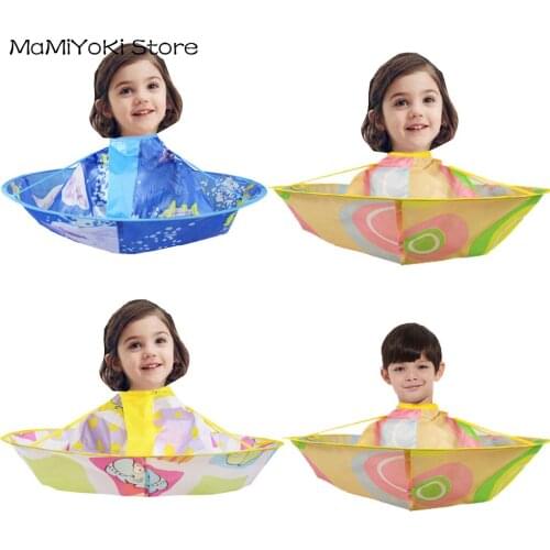 Kids Boy Hair Cutting Cape Gown Hairdresser Barber Apron Hairdressing Children Baby three-dimensional breathable haircut cloth