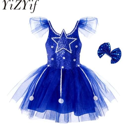 Royal Blue Girls Ballet Dress For Children Girl Jazz Dance Costumes Girls Dance Dress Kids Performance Costume Stage Dancewear