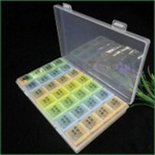 By ems or dhl 200pcs Foldable Pill Box Mini Container Drug Tablet Storage Travel Case Holder 7 days